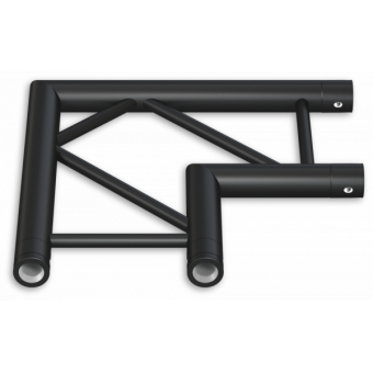 SF30L2060H - 2-way corner for SF30 Series, extrude tube 50x2mm, FCF5 included, 60°, Horiz. #10