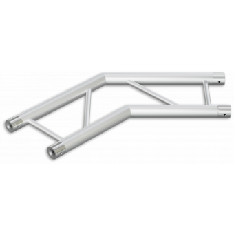 SF30L2120HB - 2-way corner for SF30 Series, extrude tube 50x2mm,FCF5 included,120°,Horiz.,BK #17