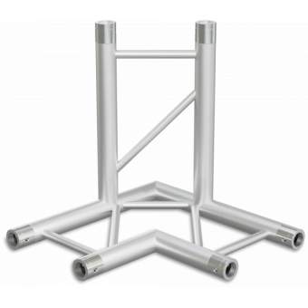 SF30L3H - 3-way L corner for SF30 Series, extrude tube 50x2mm, 2x FCF5 included, Horiz. #3