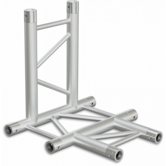 SF30T4VB - 4-way T joint for SF30 Series, extrude tube 50x2mm,2x FCF5 included,Vert.,BK