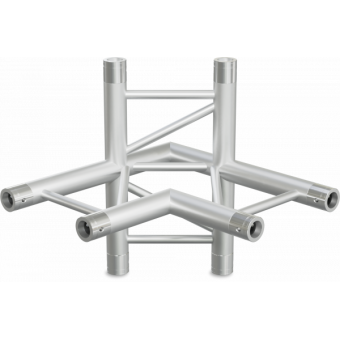 SF30L4090VB - 4-way L joinL for SF30 Series, extrude tube 50x2mm,2x FCF5 included,Vert.,BK