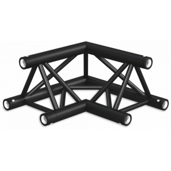 ST30L2090UB - 2-way corner for ST30 Series, extrude tube 50x2mm, FCT5 included,90°,V.Up,BK #10