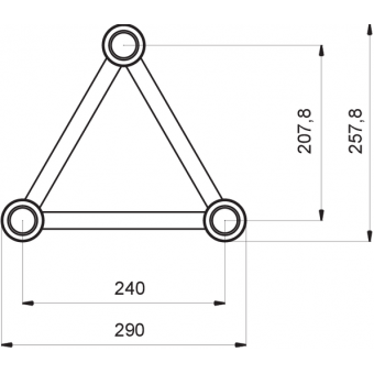 ST30T3LD - 3-way T joint for ST30 Series, tube 50x2mm, 2x FCT5 included, Left, V.Down #11