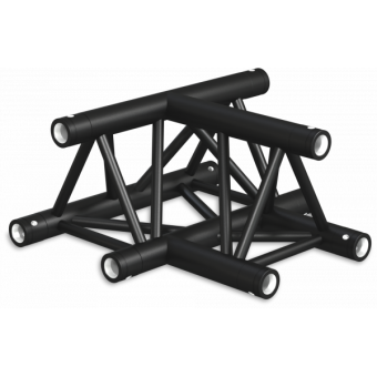 ST30T3UB - 3-way T joint for ST30 Series, tube 50x2mm, 2x FCT5 included, V.Up,BK #7