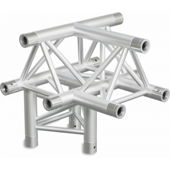 ST30T4DB - 4-way T joint for ST30 Series, tube 50x2mm, 2x FCT5 included, V.Down,BK