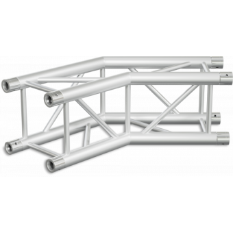 HQ30L2120B - 2-way corner for HQ30 Series, extrude tube 50x3mm, FCQ5 included, 120°,BK #9