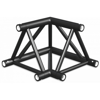 ST40L2135UB - 2-way corner for ST40 Series, extrude tube 50x2mm, FCT5 included,135°,V.Up,BK #6