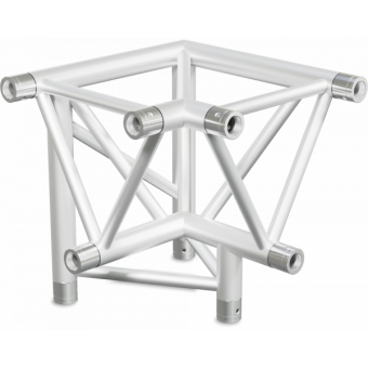 ST40L3RD - 3-way L corner for ST40 Series, tube 50x2mm, 2x FCT5 included, Right, V.Down