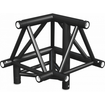 ST40L3LUB - 3-way L corner for ST40 Series, tube 50x2mm, 2x FCT5 included, Left, V.Up,BK #4