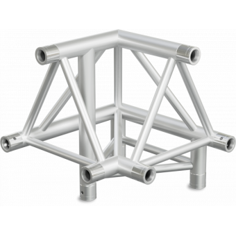 ST40L3LUB - 3-way L corner for ST40 Series, tube 50x2mm, 2x FCT5 included, Left, V.Up,BK #7