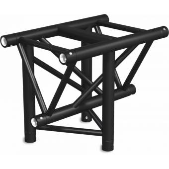 ST40T3LDB - 3-way T joint for ST40 Series, tube 50x2mm, 2x FCT5 included,Left,V.Down,BK #2