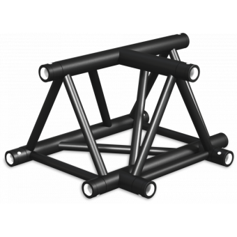 ST40T3LDB - 3-way T joint for ST40 Series, tube 50x2mm, 2x FCT5 included,Left,V.Down,BK #6
