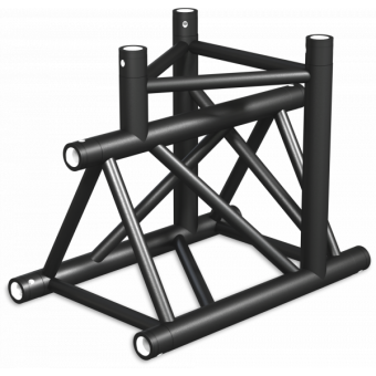 ST40T3LEB - 3-way T joint for ST40 Series, tube 50x2mm, 2x FCT5 included, Left,V.Ext,BK #8