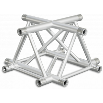 ST40X4RB - 4-way X joint for ST40 Series, tube 50x2mm, 2x FCT5 included, Right