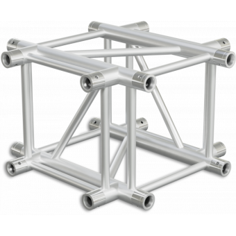 SQ40X4 - 4-way X joint for SQ40 Series, extrude tube 50x2mm, 2x FCQ5 included