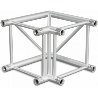 HQ40L2045B - 2-way corner for HQ40 Series, extrude tube 50x3mm, FCQ5 included, 45°,BK