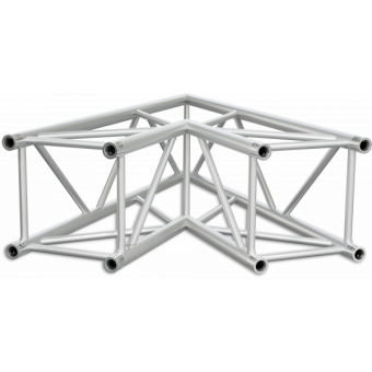 HQ40L2120B - 2-way corner for HQ40 Series, extrude tube 50x3mm, FCQ5 included, 120°,BK #9