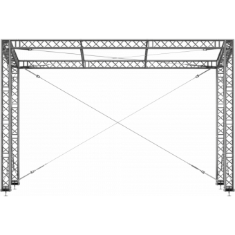 SRS40M1008 - Flat roof structure, 10x8.5x8 m #2