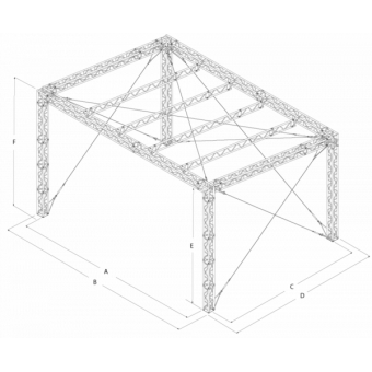 GRS30M1008 - Flat roof structure, 10x8x5 m #16