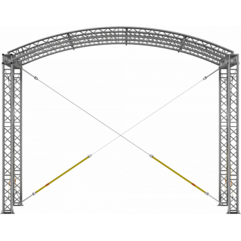 GRA30M0604 - Curved roof, truss, 6x4x4.5 m #2