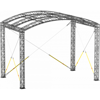 GRA30M0604 - Curved roof, truss, 6x4x4.5 m