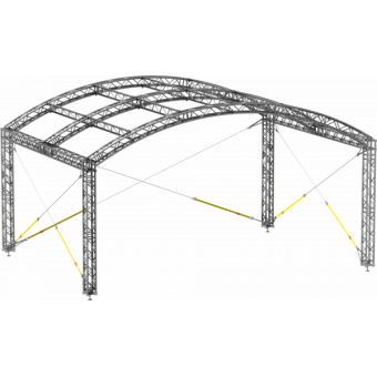 GRA30M1008 - Curved roof, truss, 10x8x5 m #5