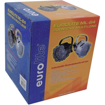 EUROLITE ML-64 ZOOM GKV Multi Lens Spot sil #19