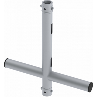 LF5X5046BK - 2-way X joint, Ø50mm, 2-pin self-locking nuts, 500x460mm, BK