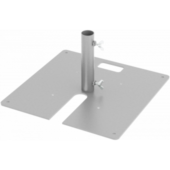 LF5BF58AL - Base plate compatible with extruded tubes Ø48,3mm, AL