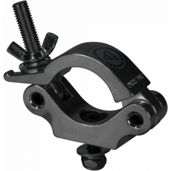 C6002B - Slim aluminum clamp, 200kg loading, 48-51mm tubes, M10 bolt, Black