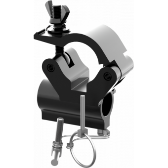 C6040B - Aluminum clamp for 28mm spigot, 200kg load, 48-51mm tubes, black