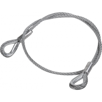 RARD10L300 - Metal core ropes with stainless steel thimble, 10 mm, 1279/2558 Kg, L.300