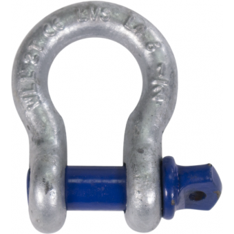 RAOS100Z - Zinc-plated steel omega shackles with threaded pin, 1t capacity #3