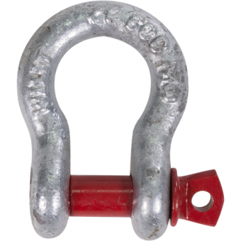 RAOS100Z - Zinc-plated steel omega shackles with threaded pin, 1t capacity #4