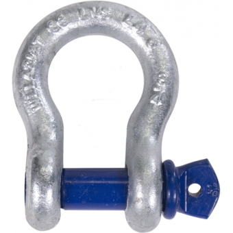 RAOS200Z - Zinc-plated steel omega shackles with threaded pin, 2t capacity #2