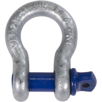 RAOS200Z - Zinc-plated steel omega shackles with threaded pin, 2t capacity #3
