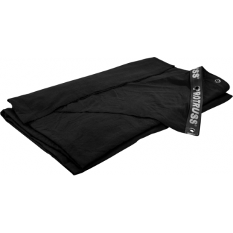 DMG164560BK - Stage backdrop, flame retardant fabric, 160 g/sqm, black, 450x600cm #1