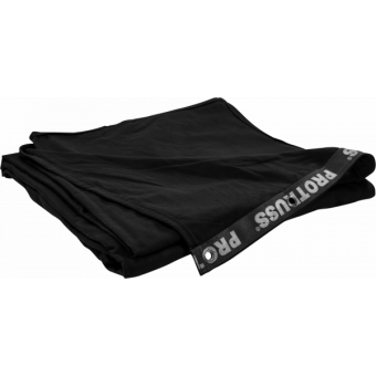 SMG329030BK - Stage backdrop, flame retardant fabric, 320 g/sqm, black, 900x300cm