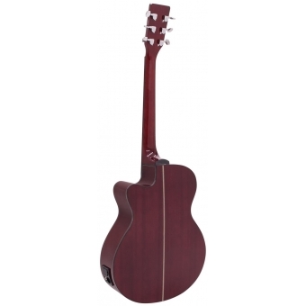 DIMAVERY AW-400 Western Guitar, redburst #2