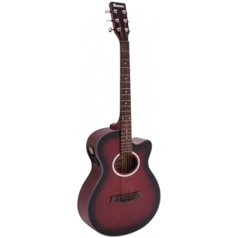 DIMAVERY Electro-Acoustic Guitar  AW-400 Western Redburst