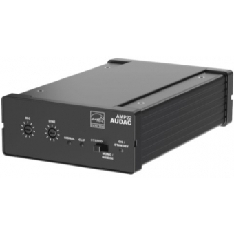 AUDAC AMP22 - Mini amplificator stereo 2 x 15W - Linie balansată și microfon + Input WP2xx