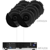 Audac CENTO5.6/B - Sistem sonorizare MFA208 + 6 x CIRA524/ Negru