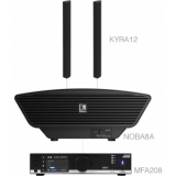 Audac CONGRESS12.3C/B - Sistem sonorizare MFA208 + 2 x KYRA12 + 1 x NOBA8A/ Negru