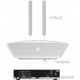 Audac CONGRESS12.3C/W - Sistem sonorizare - MFA208 + 2 x KYRA12 + 1 x NOBA8A/ Alb