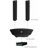 Audac CONGRESS5.3+/B - Sistem sonorizare 2 x KYRA6 + NOBA8A + AMP523MK2/ Negru