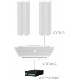 Audac CONGRESS5.5+/W - Sistem sonorizare 4 x KYRA6 + NOBA8A + AMP523MK2/ Alb