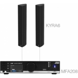 Audac CONGRESS6.2C/B - Sistem sonorizare MFA208 + 2 x KYRA6/ Negru