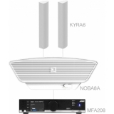Audac CONGRESS6.3C/W Sistem sonorizare MFA208 + 2 x KYRA6 + 1 x NOBA8A - Alb