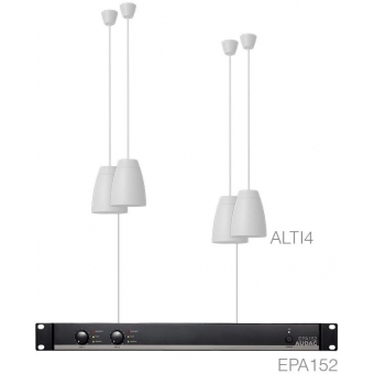 LENTO4.4E/W - 4 x ALTI4/W + EPA152 - White