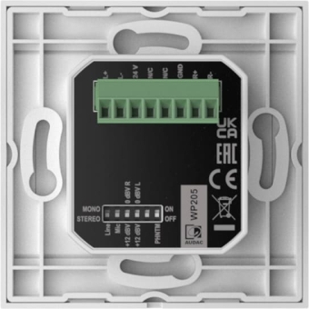 AUDAC WP205/W - Panou de control ARES5A - Intrare microfon și linie 80 x 80mm/ Alb #5